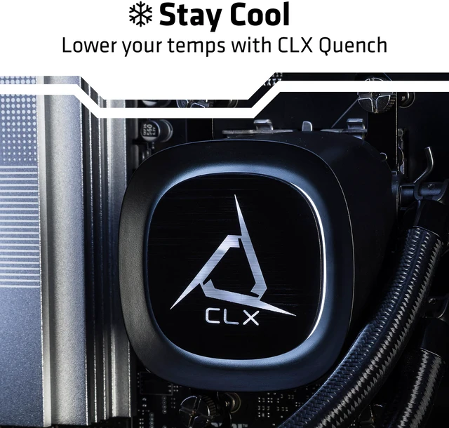 Alt view image 3 of 7 - CLX Set Creator Workstation - Liquid Cooled AMD Ryzen 9 9950X 4.3GHz 16-Core Processor, 64GB DDR5 Memory, RTX PRO 4500 32GB GDDR7 ECC Graphics, 2TB SSD, WiFi, Windows 11 Pro 64-bit