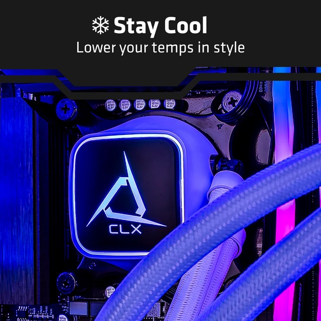 Alt view image 5 of 11 - CLX SET Gaming Desktop - Intel Core Ultra 7 265KF 3.9GHz 20-Core Processor, 64GB DDR5 Memory, GeForce RTX 5060 Ti 16GB GDDR7 Graphics, 2TB NVMe M.2 SSD, WiFi, Win 11 Home 64-bit