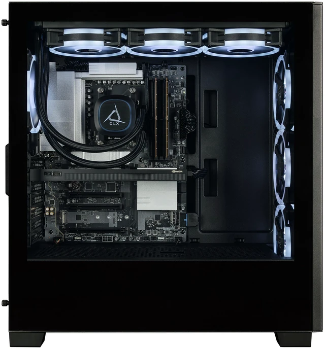 Alt view image 2 of 7 - CLX Set Creator Workstation - Liquid Cooled AMD Ryzen 9 9950X 4.3GHz 16-Core Processor, 32GB DDR5 Memory, RTX PRO 4000 24GB GDDR7 ECC Graphics, 2TB SSD, WiFi, Windows 11 Pro 64-bit