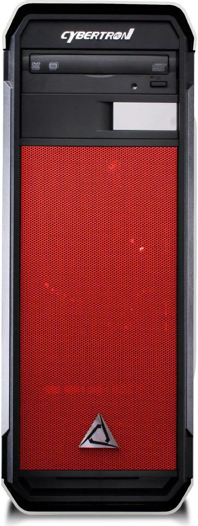 Alt view image 2 of 7 - CybertronPC Gaming Desktop Computer Rhodium (White/Red) AMD FX-8300 (3.30 GHz) 16GB DDR3 1TB HDD NVIDIA GeForce GTX 1060 6GB GDDR5 Logitech Keyboard and Mouse MS Windows 10 Home