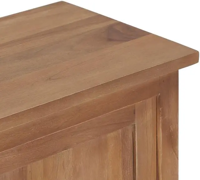 Alt view image 11 of 11 - vidaXL TV Cabinet 35.4"x11.8"x13.8" Solid Teak Wood