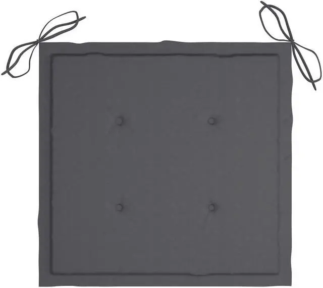 Alt view image 19 of 19 - vidaXL Garden Chair Cushions 2 pcs Anthracite 50x50x4 cm Oxford Fabric