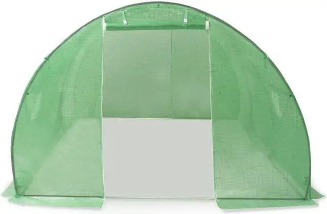 Alt view image 4 of 13 - vidaXL Greenhouse Outdoor Grow House Green House for Plant Growing Gardening