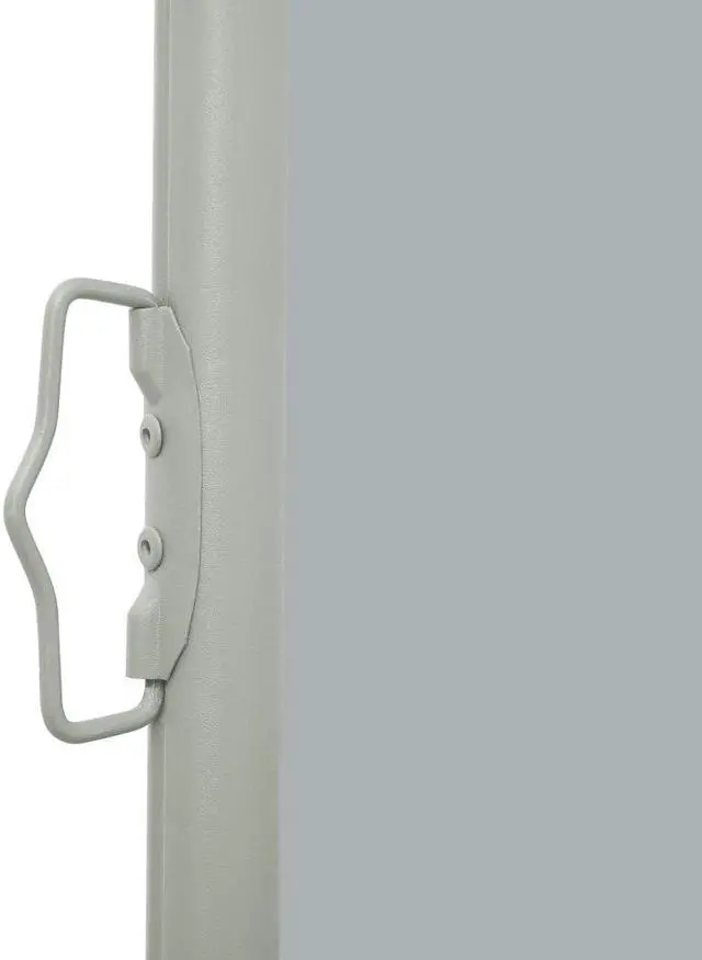 Alt view image 6 of 14 - vidaXL Patio Retractable Side Awning 39.4"x196.9" Gray