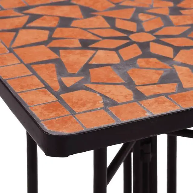 Alt view image 6 of 14 - vidaXL Side Table Patio Plant Table Stand Flower Pot Stand Terracotta Ceramic