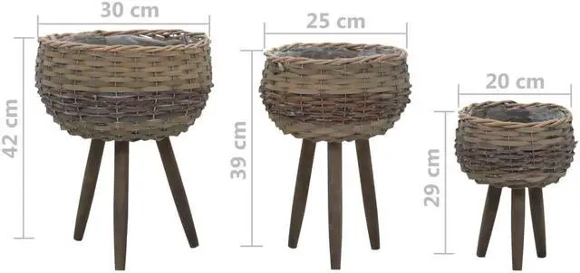 Alt view image 7 of 7 - vidaXL Raised Garden Beds Raised Flower Beds Plant Boxes 2 pcs Solid Wood