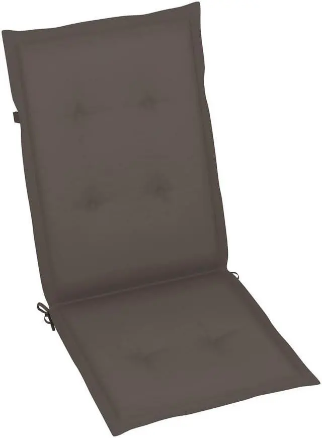 Alt view image 12 of 15 - vidaXL Chair Cushion 2 Pcs Outdoor Garden High Back Chair Cushion Taupe Fabric