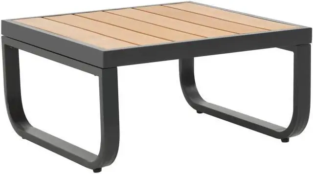 Alt view image 3 of 16 - vidaXL Patio Lounge Set Outdoor Sofa Set with Cushions 3 Piece Aluminum WPC