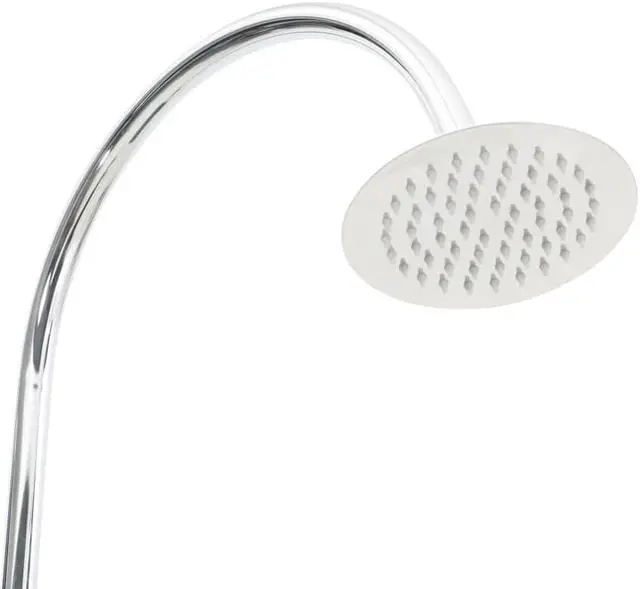 Alt view image 5 of 11 - vidaXL Garden Shower Swimming Pool Shower with Chassis Board Anthracite Wood