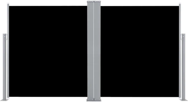 Alt view image 9 of 15 - vidaXL Retractable Side Awning Patio Folding Privacy Screen 66.9"x236.2" Black