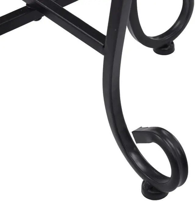 Alt view image 4 of 15 - vidaXL Table 3 Pcs Flower Pot Stand for Living Room Black and White Ceramic