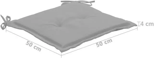 Alt view image 7 of 15 - vidaXL Chair Cushion 2 Pcs Outdoor Patio Seat Cushion Pad Gray Oxford Fabric