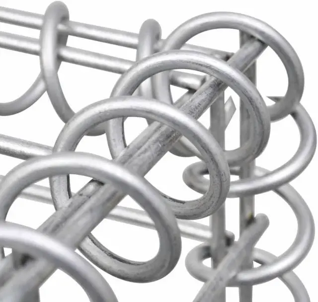 Alt view image 7 of 10 - vidaXL Gabion Raised Bed Galvanized Steel 141.7" Raised Garden Bed Flower Box