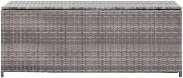 Alt view image 5 of 17 - vidaXL Outdoor Storage Box Deck Box with Lid Patio Cabinet Storage Chest Gray