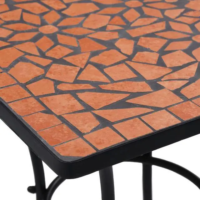 Alt view image 5 of 7 - vidaXL Patio Dining Set Outdoor Dining Set Table and Chair Set 5 Piece Black
