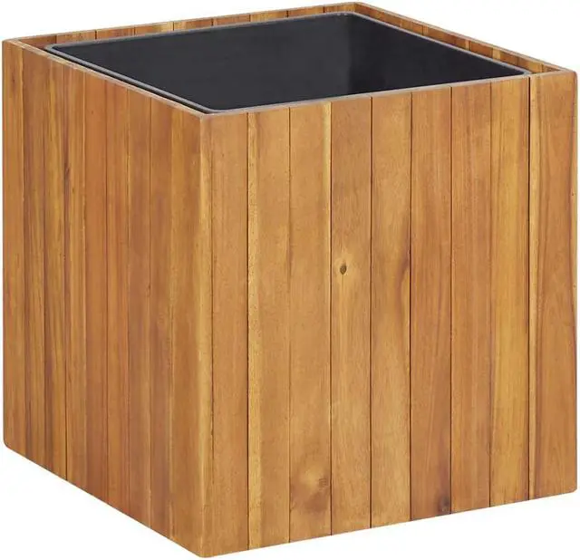 Main image of vidaXL Solid Acacia Wood Garden Raised Bed Pot 17.1"x17.1"x17.3" Planter Box