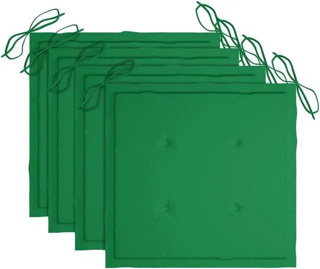 Alt view image 2 of 15 - vidaXL Chair Cushion 4 Pcs Outdoor Patio Seat Cushion Green Oxford Fabric