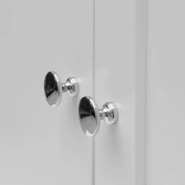 Alt view image 16 of 18 - vidaXL Solid Oak Wood Cupboard 27.6" Sideboard Side Cabinet Storage Display