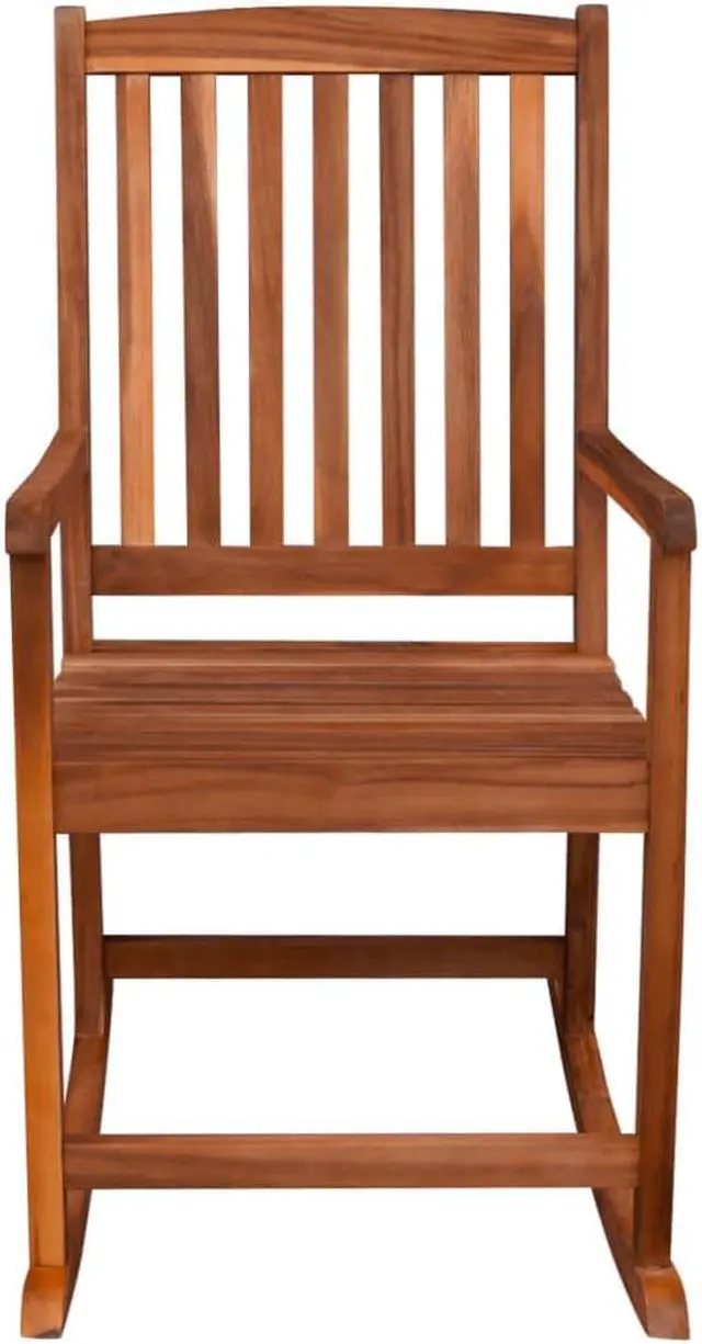 Alt view image 8 of 14 - vidaXL Outdoor Rocking Chair Acacia Wood