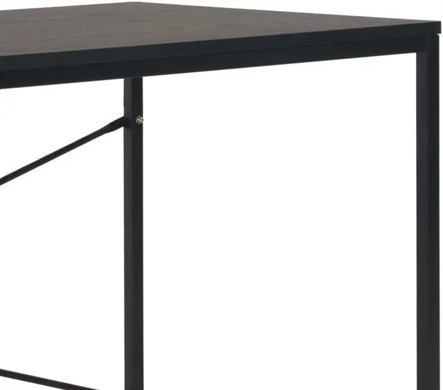 Alt view image 6 of 18 - vidaXL Computer Desk Home Office Table Desk with Metal Frame Black and Oak