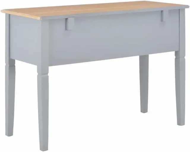 Alt view image 18 of 20 - vidaXL Writing Desk Computer Desk Laptop Table Home Workstation Gray Wood
