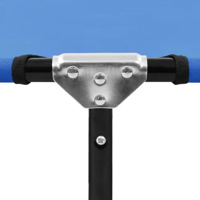 Alt view image 7 of 12 - vidaXL Patio Lounge Chair Folding Sunlounger Sunbed for Poolside Blue Steel