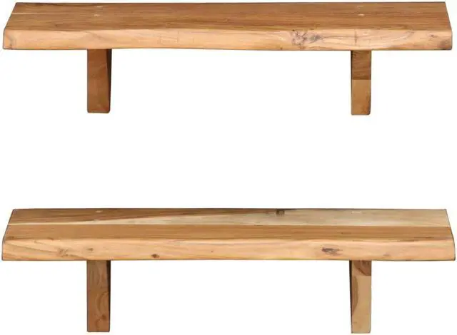 Alt view image 2 of 11 - vidaXL Wall Shelves Floating Shelves Display Shelves Wall Mounted 3 Pcs Black