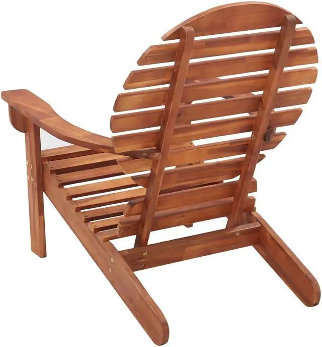 Alt view image 4 of 17 - vidaXL Folding Adirondack Chair Lawn Chair for Outdoor Porch Solid Wood Acacia