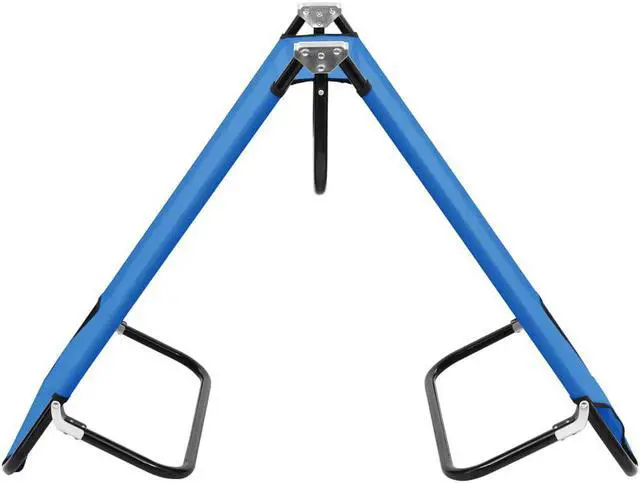 Alt view image 4 of 12 - vidaXL Patio Lounge Chair Folding Sunlounger Sunbed for Poolside Blue Steel