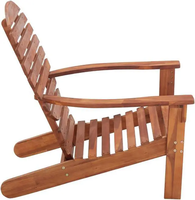 Alt view image 3 of 17 - vidaXL Folding Adirondack Chair Lawn Chair for Outdoor Porch Solid Wood Acacia