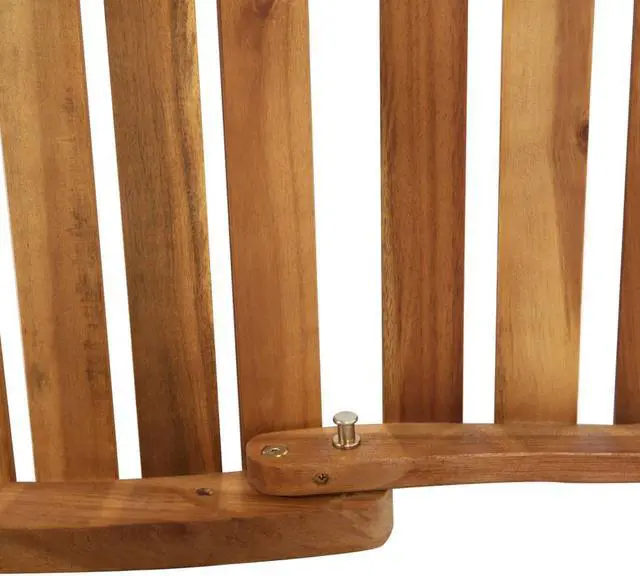 Alt view image 7 of 14 - vidaXL Solid Acacia Wood Sun Lounger with Cushion Cream Garden Sofa Chair Seat
