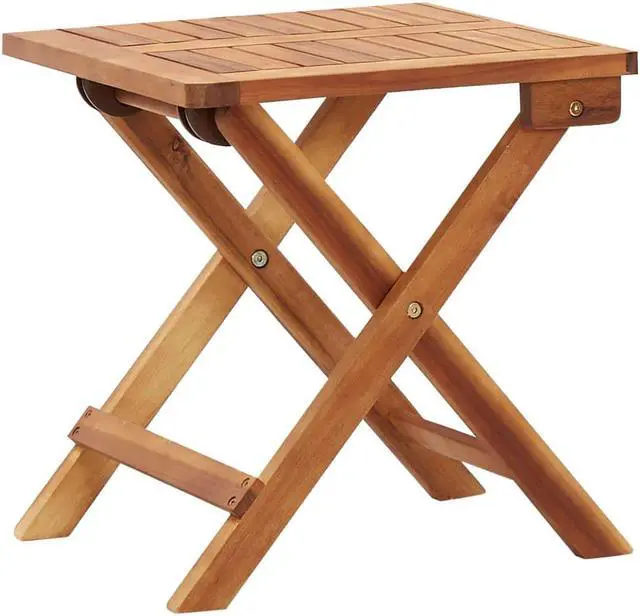 Alt view image 7 of 14 - vidaXL Patio Lounge Chair with Table and Cushion Poly Rattan Solid Acacia Wood