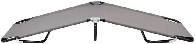 Alt view image 3 of 14 - vidaXL Patio Lounge Chair Outdoor Chaise Lounge Chair Sunlounger Gray Steel