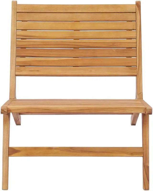 Alt view image 5 of 13 - vidaXL Patio Chair Patio Chaise Lounge Chair with Footrest Solid Wood Teak