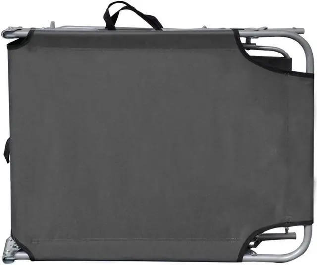Alt view image 4 of 11 - vidaXL Sunlounger Gray