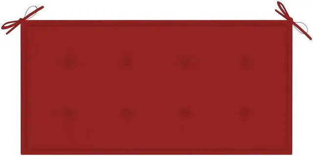 Alt view image 3 of 12 - vidaXL Bench Cushion Water Repellent Garden Seat Cushion Red Oxford Fabric