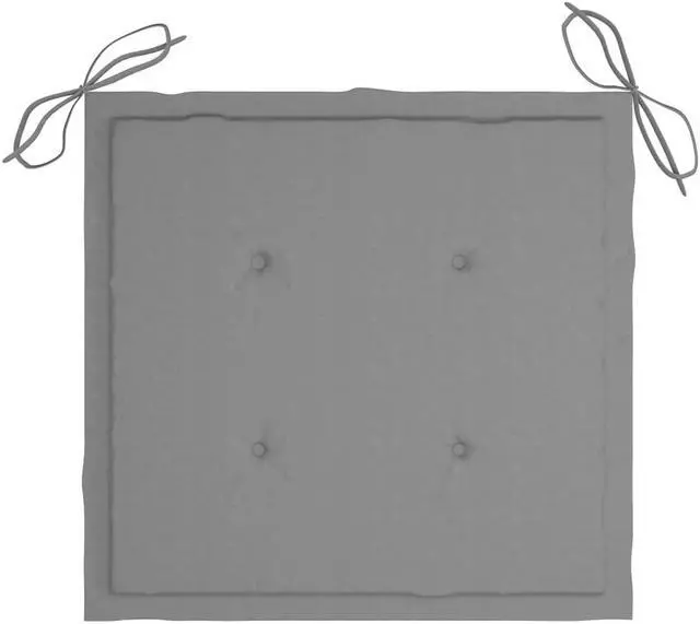 Alt view image 3 of 14 - vidaXL Garden Chair Cushions 4 pcs Grey 40x40x4 cm Oxford Fabric
