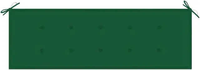 Alt view image 4 of 12 - vidaXL Bench Cushion Water Repellent Garden Seat Cushion Green Oxford Fabric
