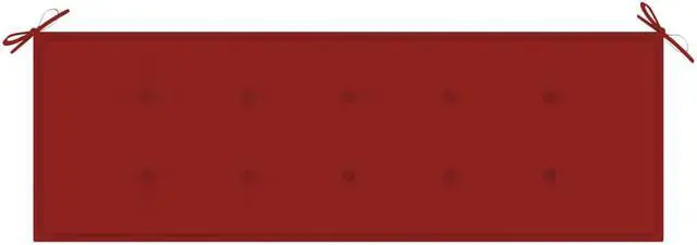 Alt view image 4 of 11 - vidaXL Bench Cushion Water Repellent Garden Seat Cushion Red Oxford Fabric