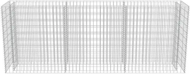 Alt view image 9 of 11 - vidaXL Gabion Raised Bed Galvanised Steel 106.3"x19.7"x39.4"