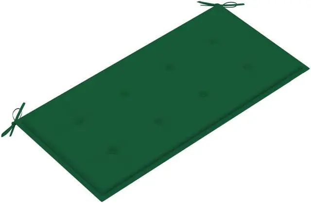 Alt view image 2 of 12 - vidaXL Bench Cushion Water Repellent Garden Seat Cushion Green Oxford Fabric
