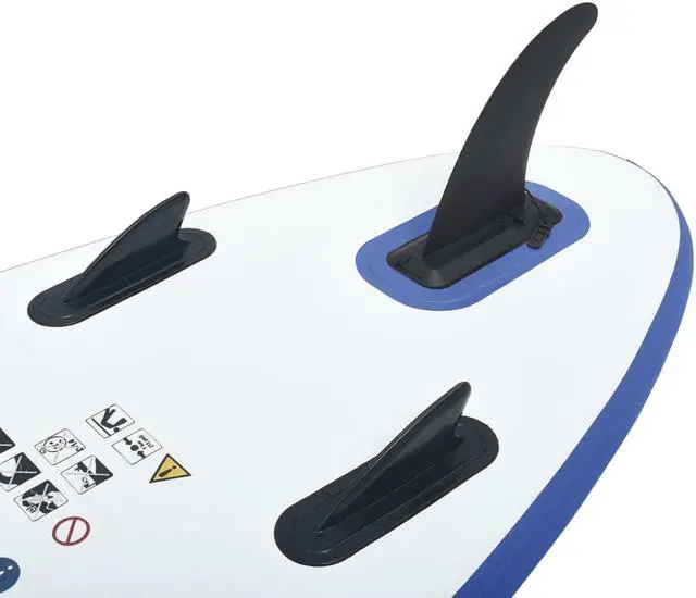 Alt view image 5 of 14 - vidaXL Paddleboard Set with Accessories Inflatable Paddle board Blue and White