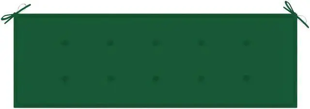 Alt view image 3 of 12 - vidaXL Bench Cushion Water Repellent Garden Seat Cushion Green Oxford Fabric