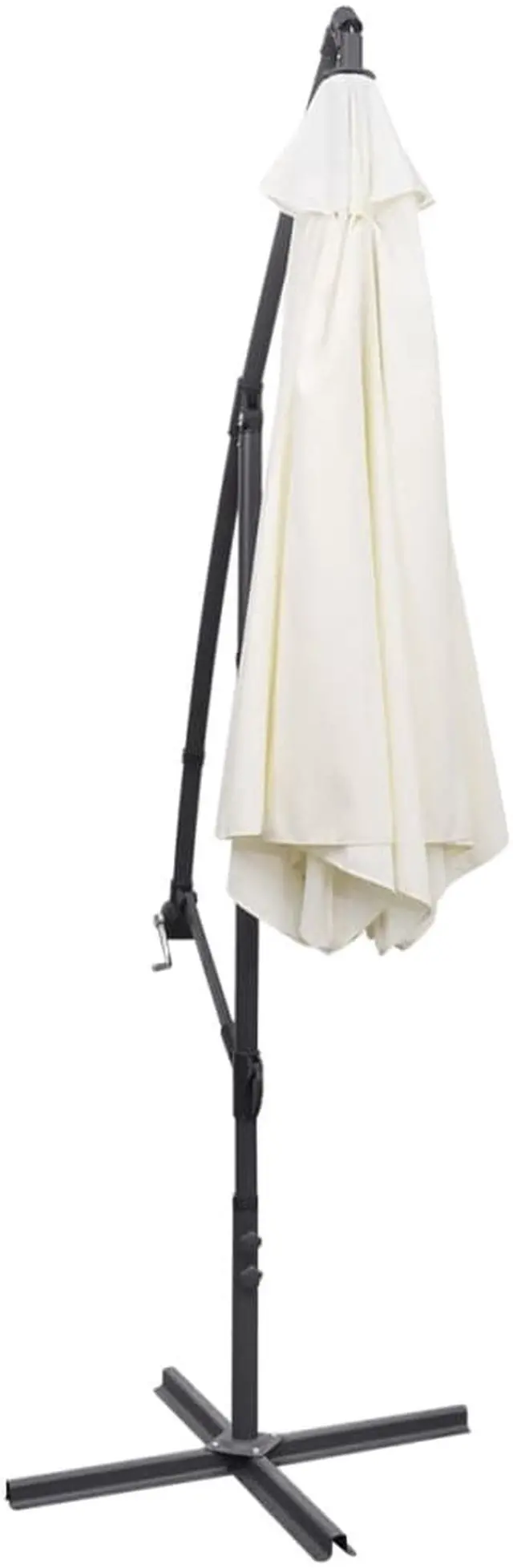 Alt view image 9 of 16 - vidaXL Cantilever Umbrella 118.1" Sand White