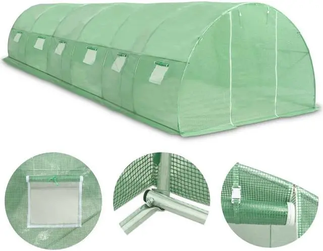 Alt view image 2 of 7 - vidaXL Greenhouse Outdoor Grow House Green House for Plant Growing Gardening