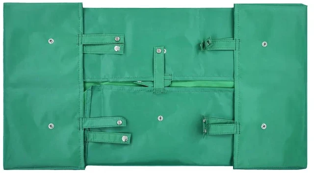Alt view image 6 of 7 - vidaXL Garden Cart Liner Green Fabric