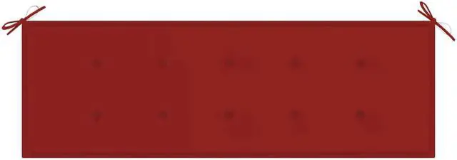 Alt view image 3 of 11 - vidaXL Bench Cushion Water Repellent Garden Seat Cushion Red Oxford Fabric