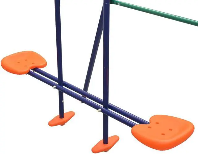 Alt view image 7 of 13 - vidaXL Swing Set Swing Chairs with 4 Seats for Outdoor Patio Backyard Garden