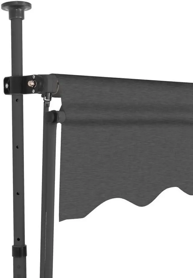 Alt view image 4 of 7 - vidaXL Awning Retractable Awning Outdoor Covering Sun Patio Shade Anthracite