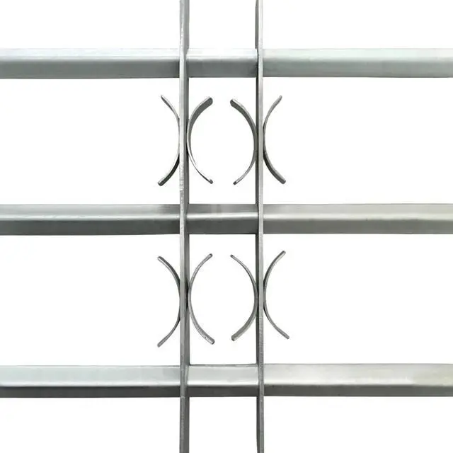 Alt view image 3 of 10 - Adjustable Security Grille for Windows with 3 Crossbars 27.6"-41.3" Hardware